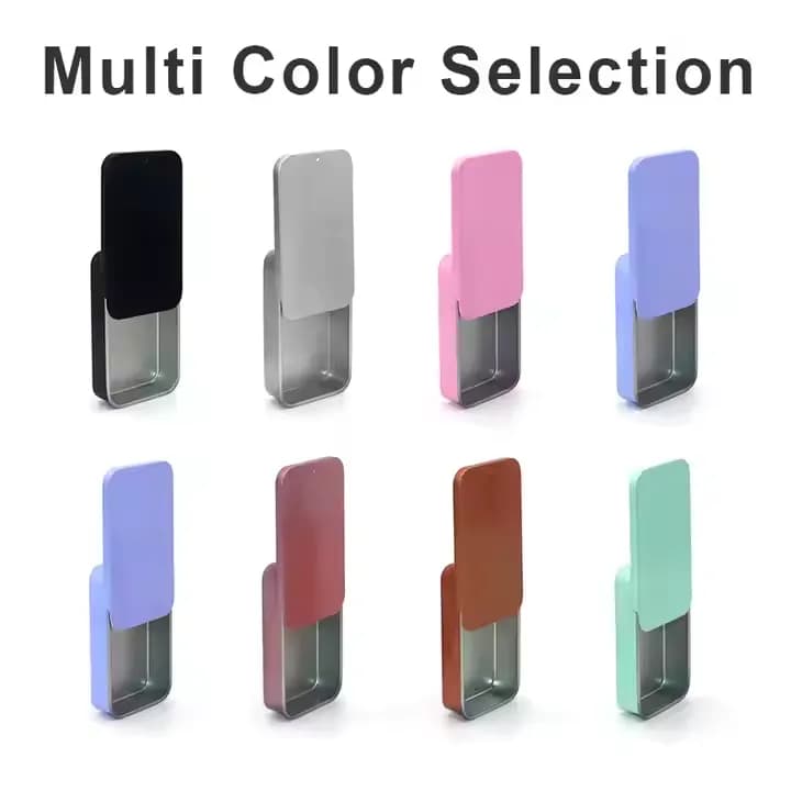 Slide Top Rectangular Tin Box 3